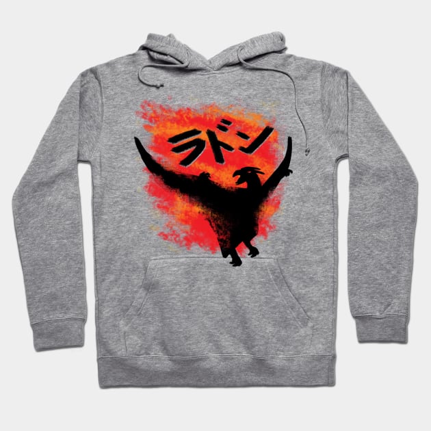 Pterodactyl Firestorm Hoodie by Jo Tyler